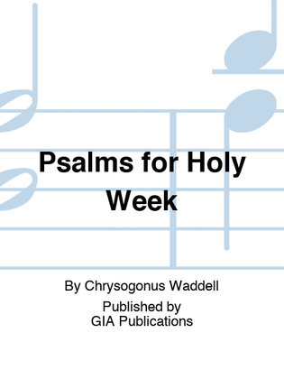 Book cover for Psalms for Holy Week