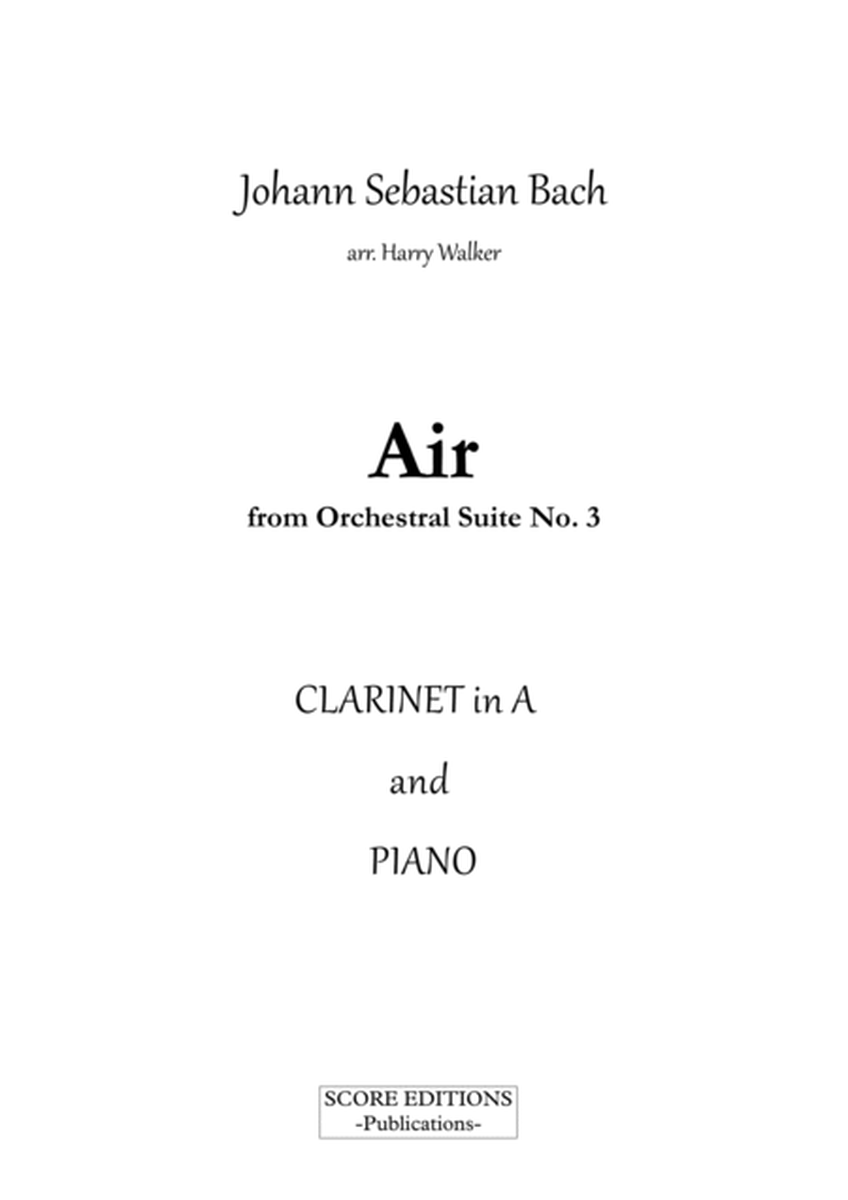 Bach Air from Suite No.3 (for Clarinet in A and Piano) image number null
