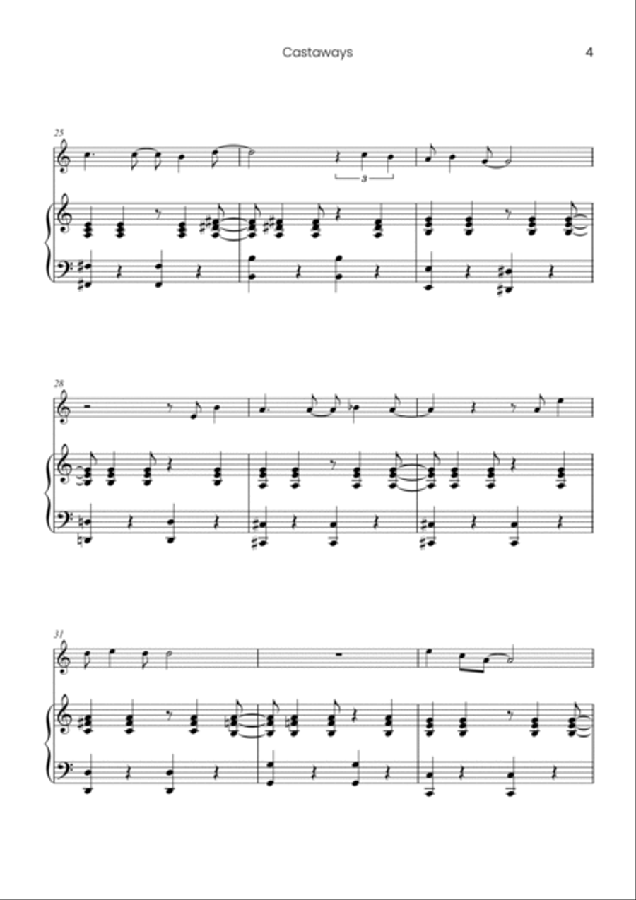 Castaways Soprano Recorder scores gallery preview page 5