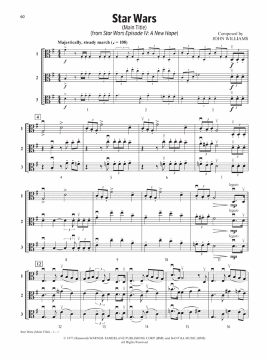 Solos, Duets & Trios for Strings -- Movie Favorites String Orchestra scores gallery preview page 4