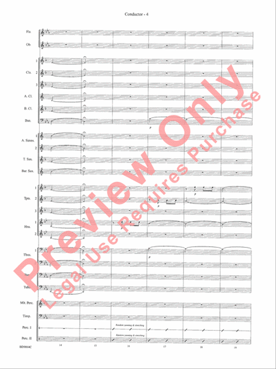 Morning Madness Morning Madness Concert Band scores gallery preview page 7