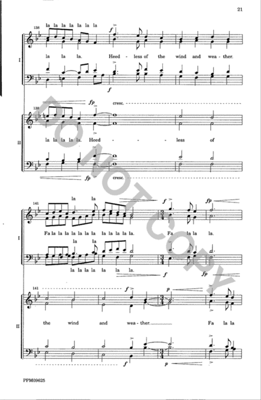 A Christmas Garland--SATB Divisi scores gallery preview page 22