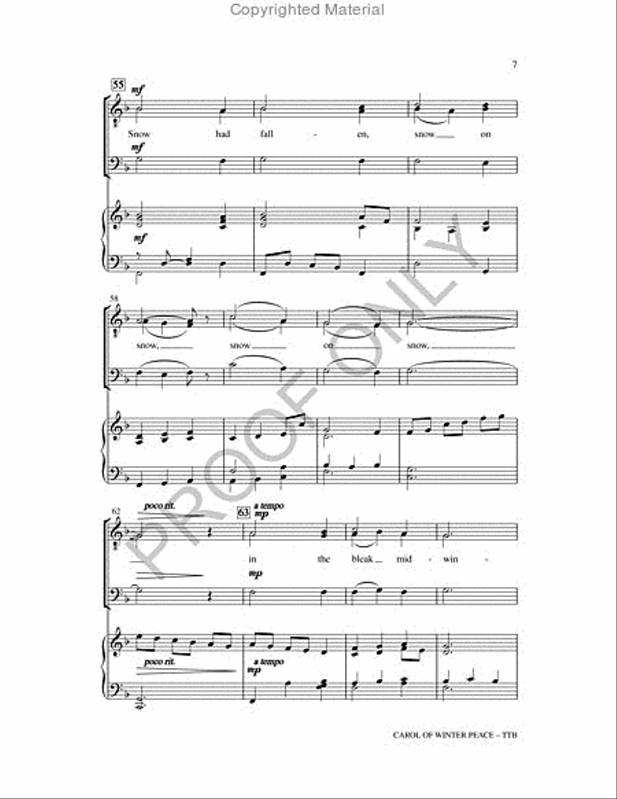 Carol Of Winter Peace TTB scores gallery preview page 7