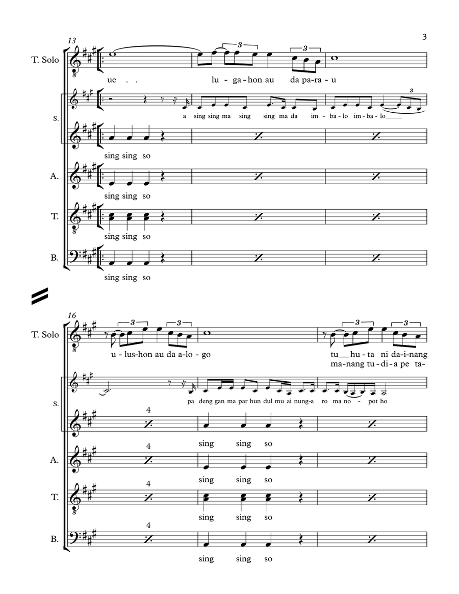 Sing Sing So 4-Part scores gallery preview page 3