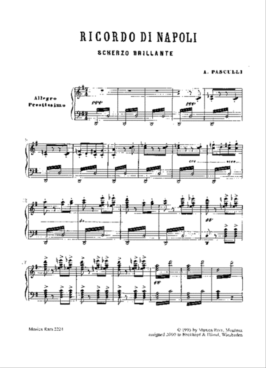 Ricordo di Napoli Piano scores gallery preview page 2