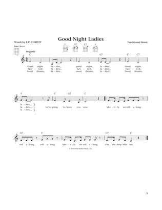 Book cover for Good Night Ladies (from The Daily Ukulele) (arr. Liz and Jim Beloff)
