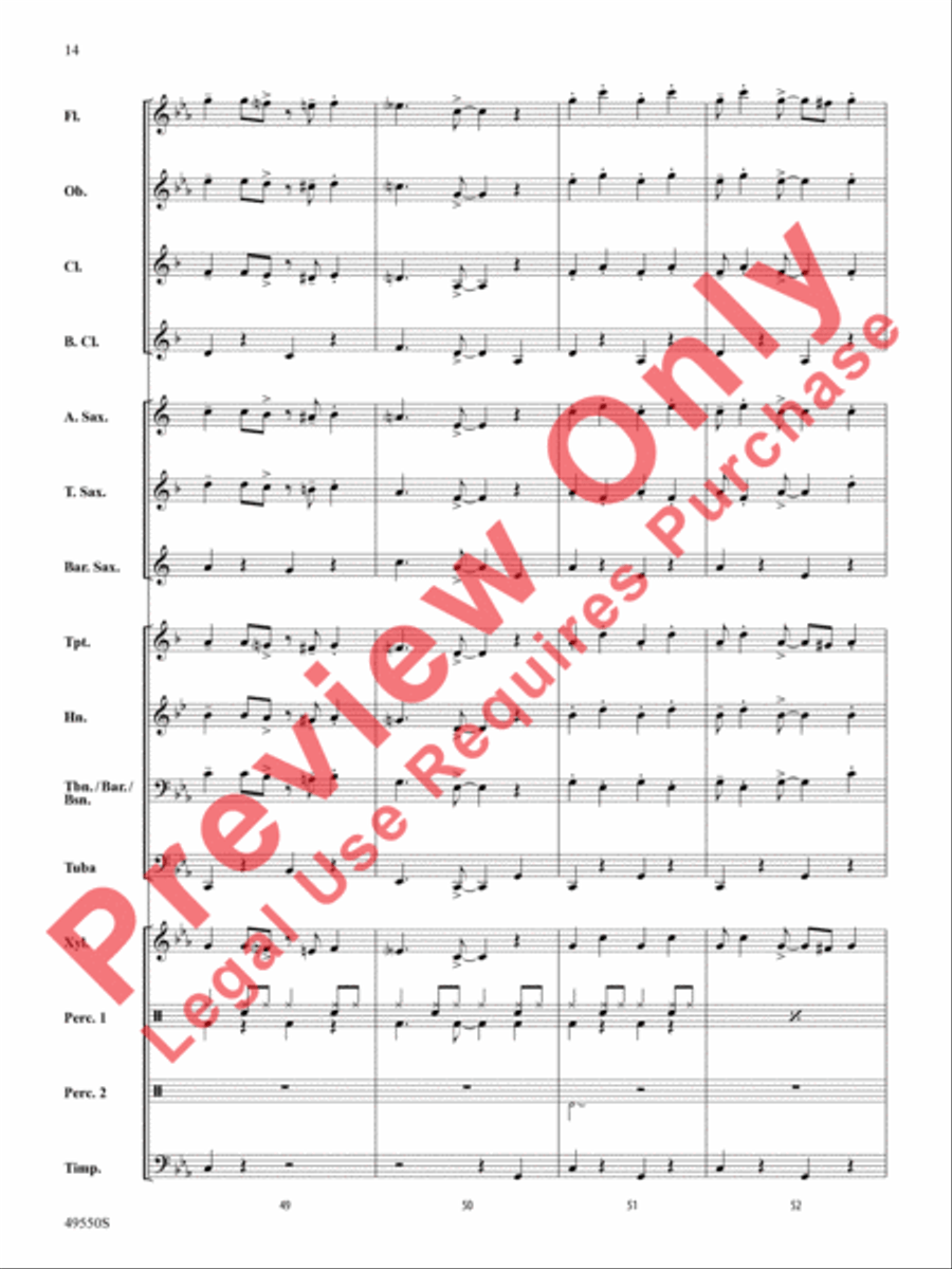 Cantina Band Concert Band scores gallery preview page 15