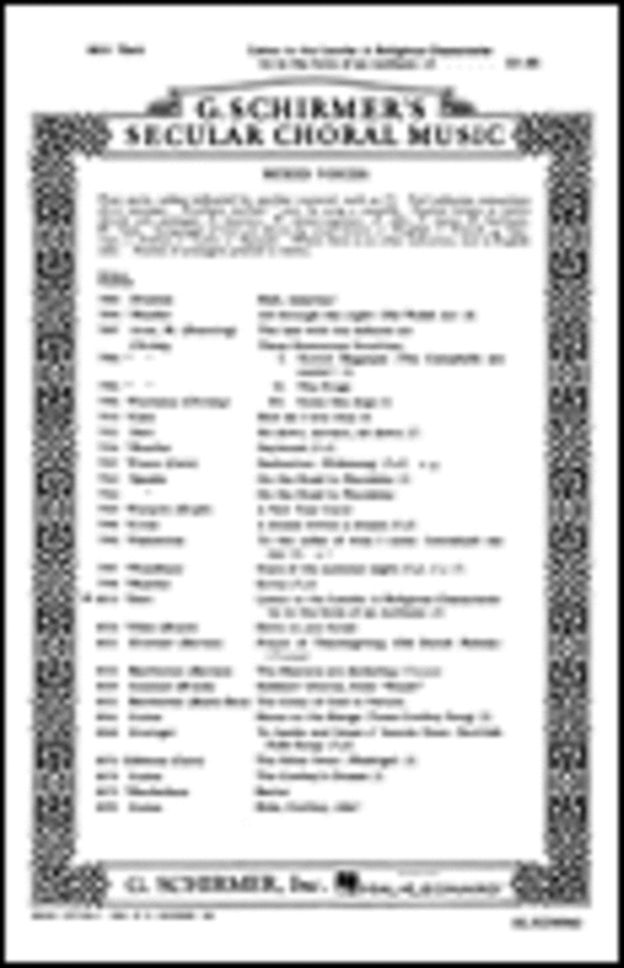 Listen to the Lambs Listen to the Lambs 4-Part scores gallery preview page 1