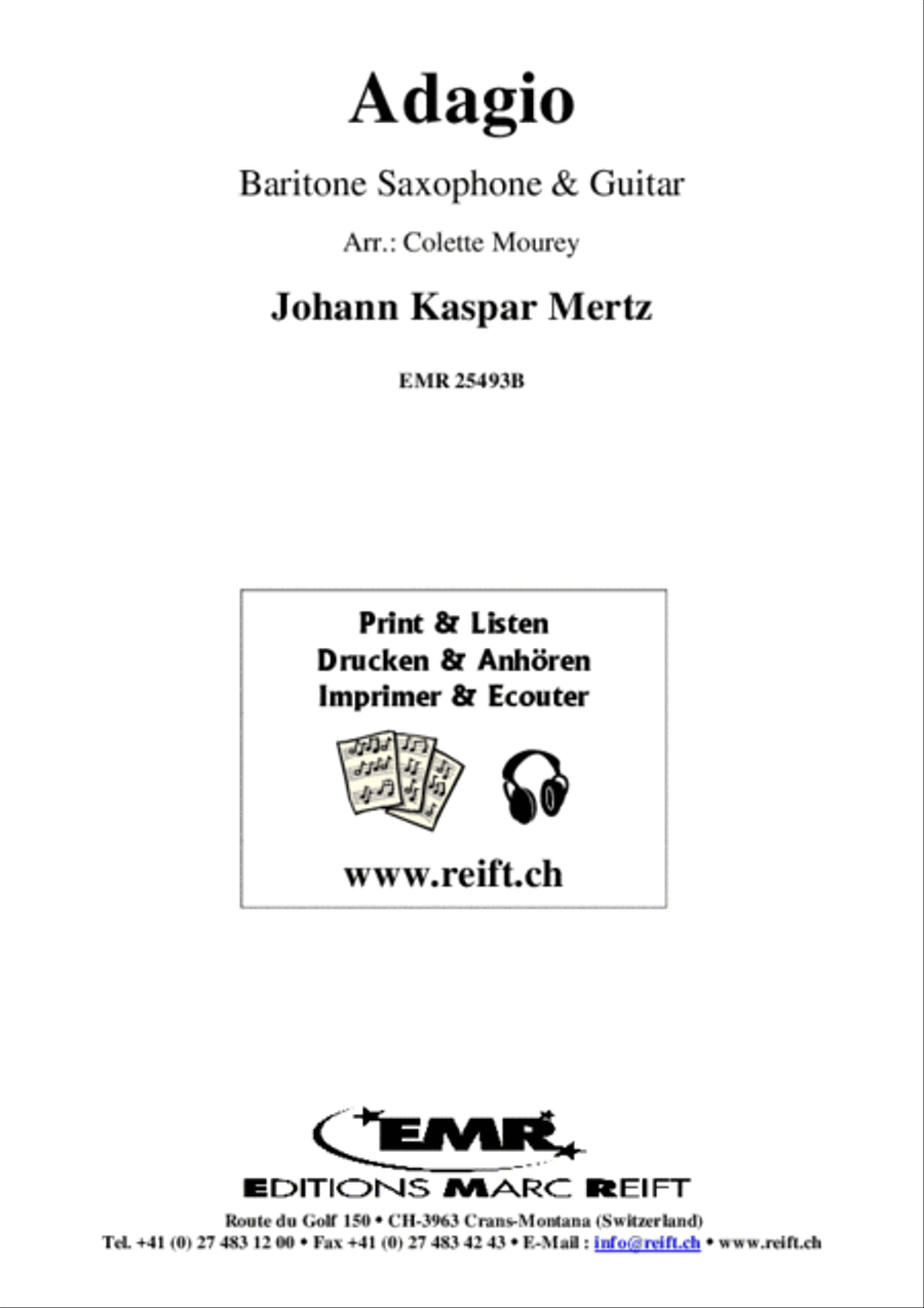 Adagio Baritone Saxophone scores gallery preview page 2