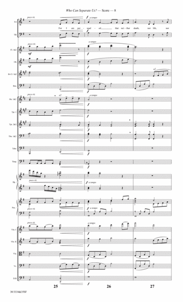 Who Can Separate Us? - Orchestral Score and Parts image number null