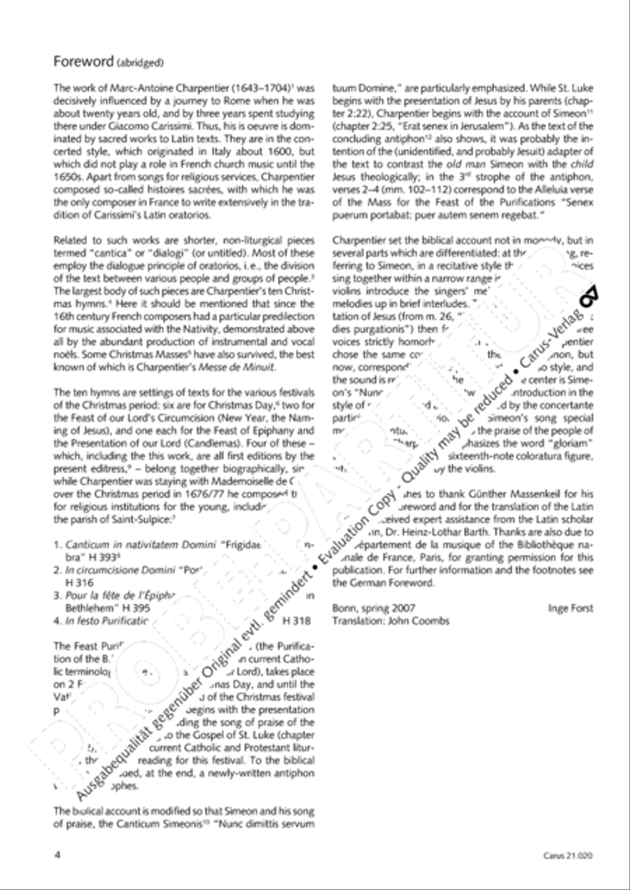 In festo purificationis Choir scores gallery preview page 5