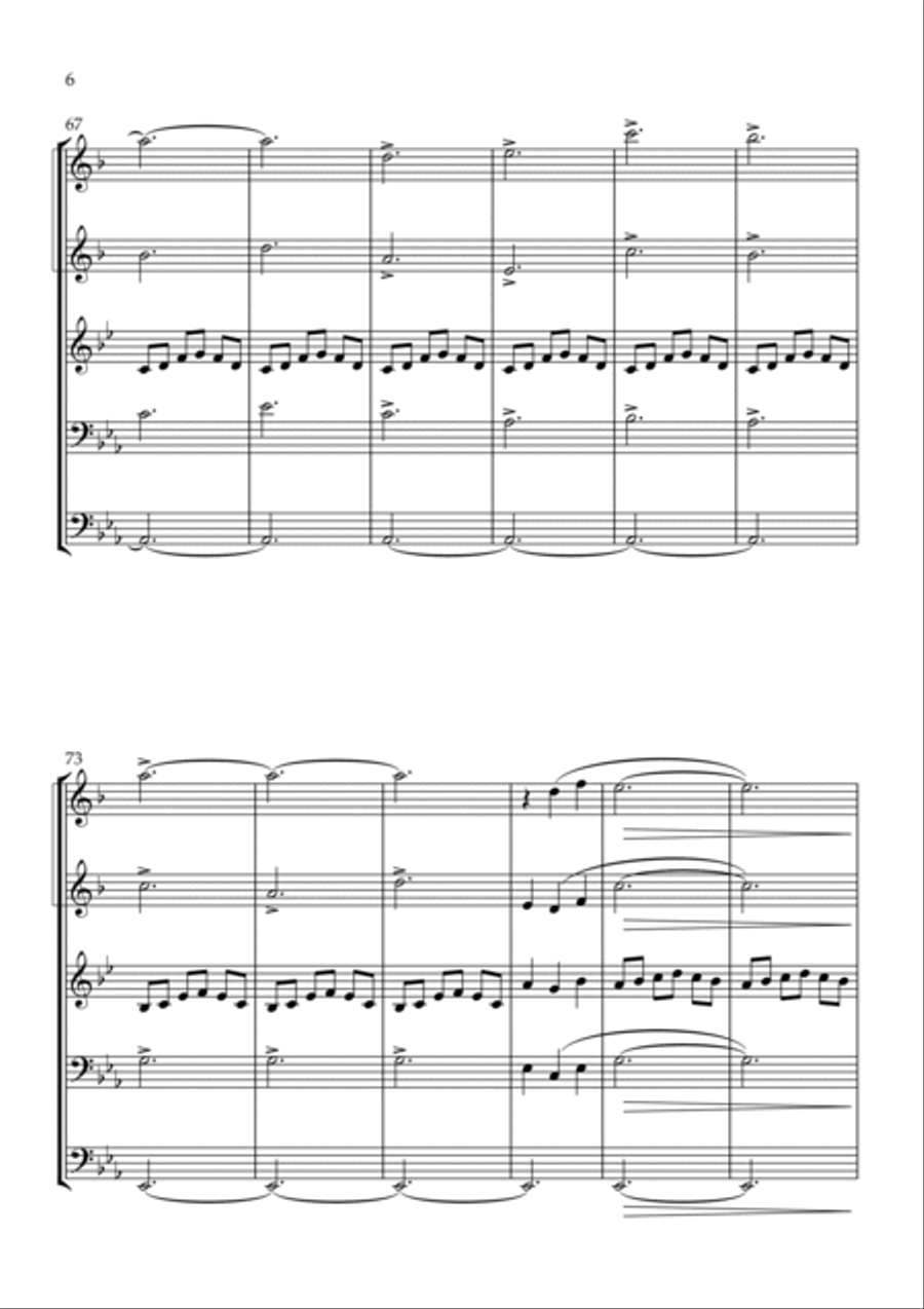 Golden Hour Golden Hour Brass Quintet scores gallery preview page 6