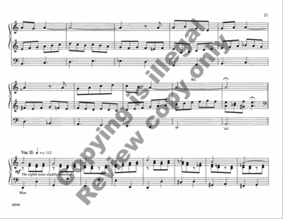 Chantworks, Set III Ascension, Pentecost, Trinity, Corpus Christi, Morning, Evening Organ scores gallery preview page 10