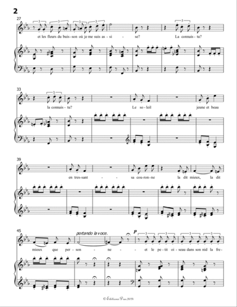Chant de mai, by Meyerbeer, in E flat Major Piano, Vocal scores gallery preview page 4