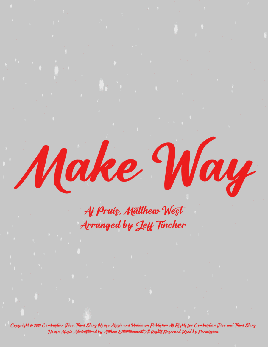 Make Way Piano, Vocal, Guitar scores gallery preview page 1