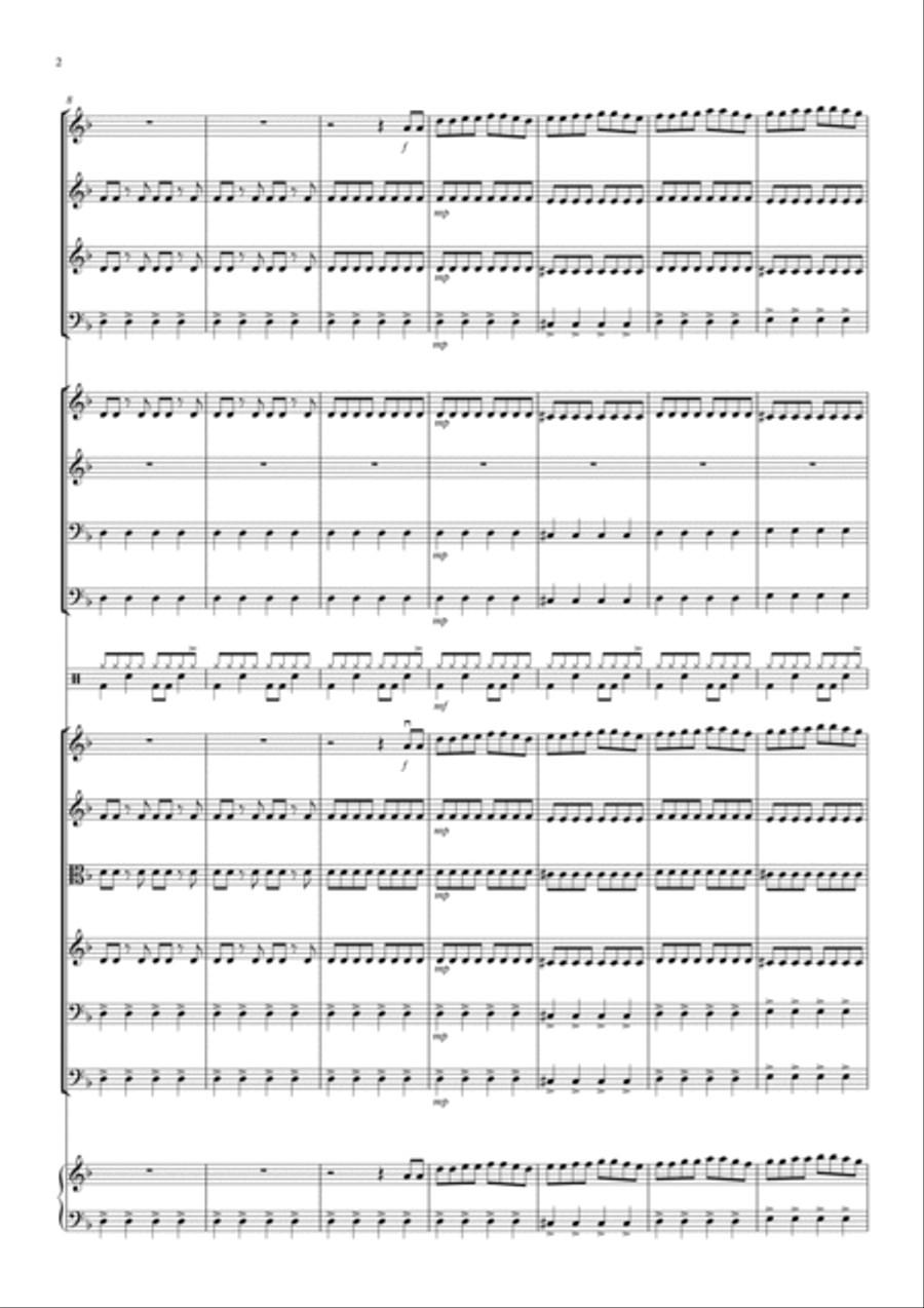 Toccata by Bach Rocks! for School Orchestra Full Orchestra scores gallery preview page 2