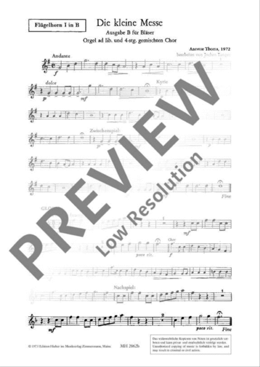 Die Kleine Messe Die Kleine Messe Mixed Choir scores gallery preview page 2