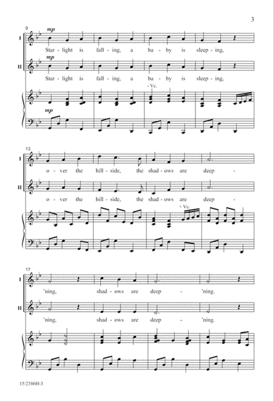 Lullay Alleluia 2-Part scores gallery preview page 3
