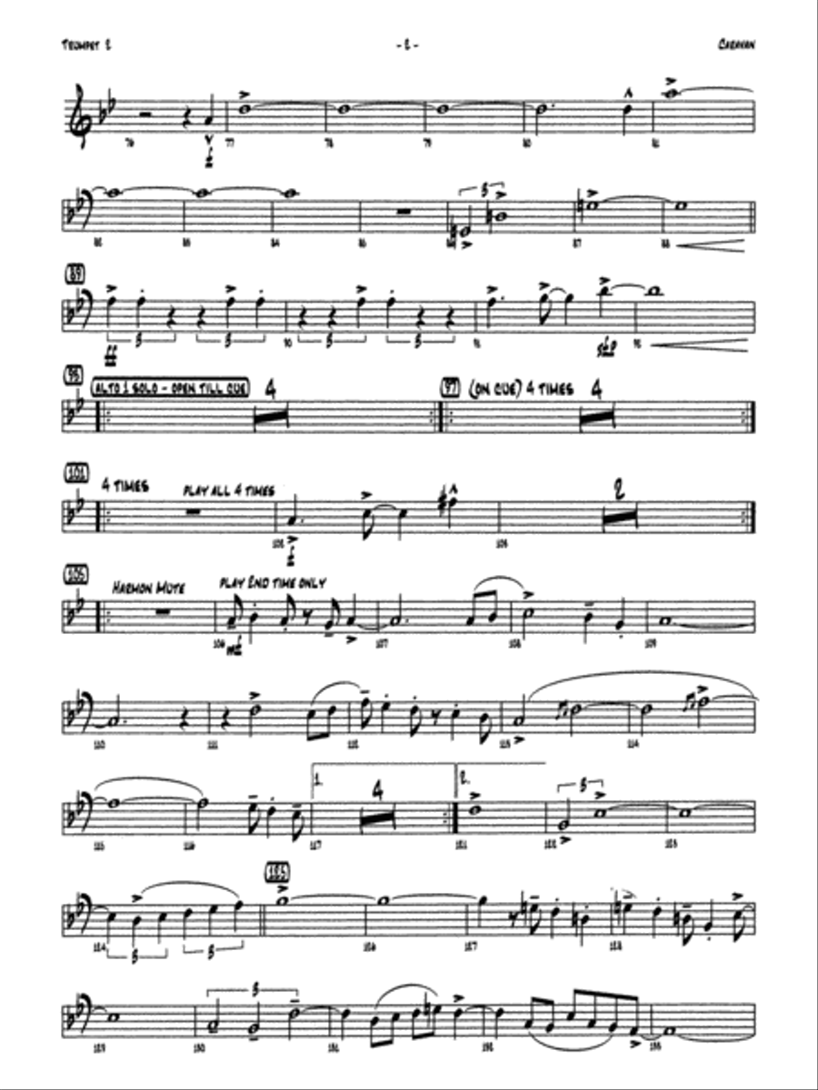 Caravan: 2nd B-flat Trumpet Jazz Ensemble scores gallery preview page 2