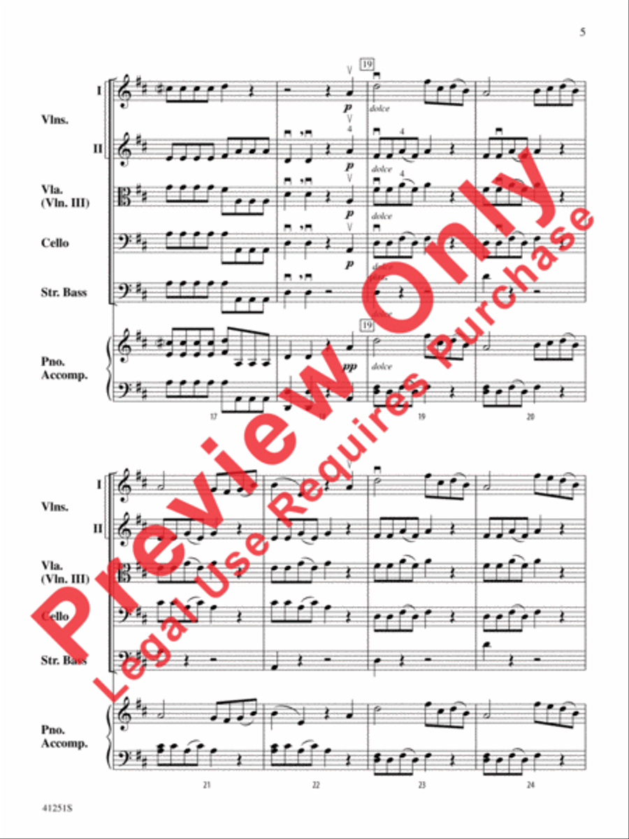Coronation March (from The Prophet) String Orchestra scores gallery preview page 6