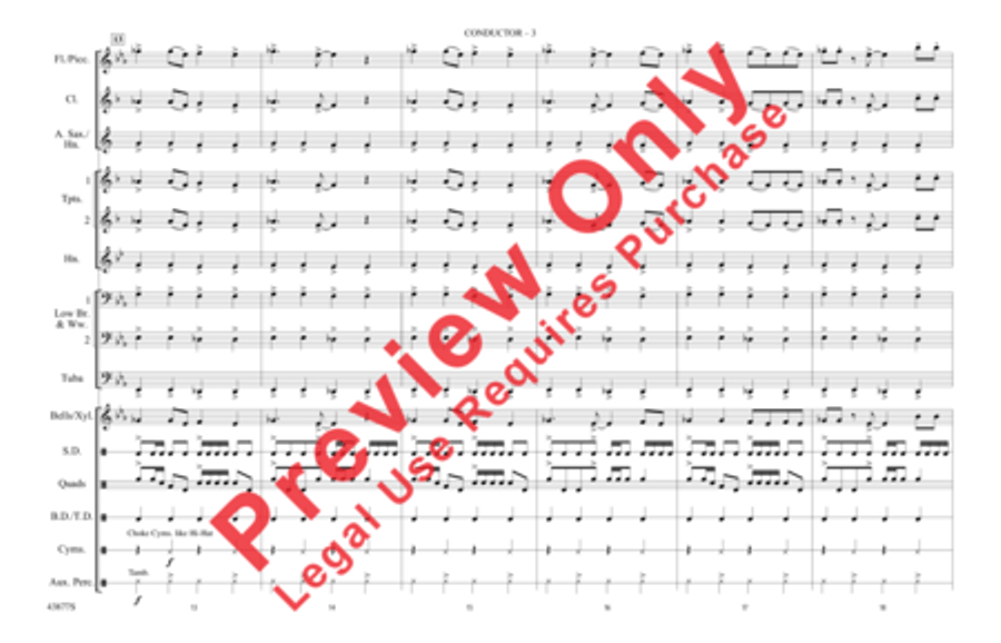 Hello, I Love You Marching Band scores gallery preview page 4