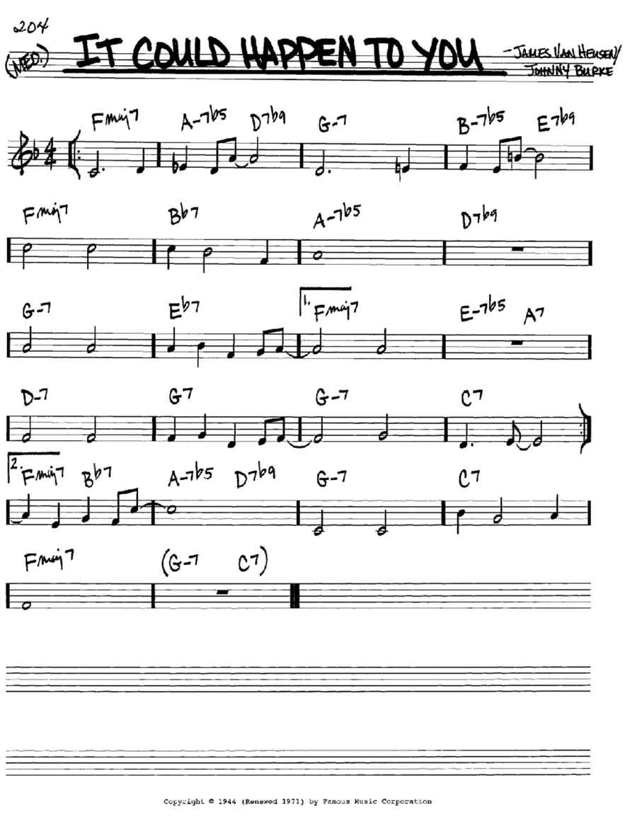 It Could Happen To You Piano scores gallery preview page 1