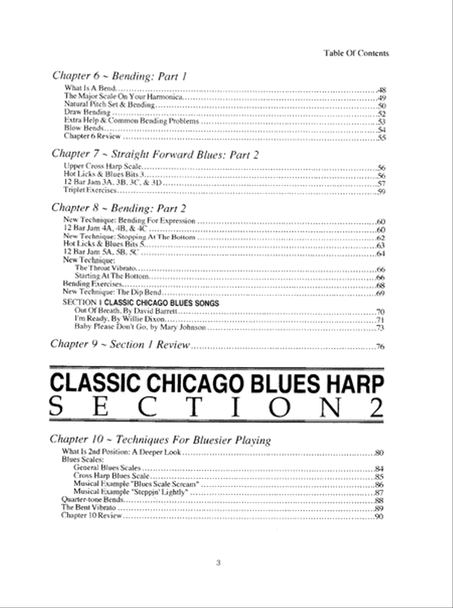 Complete Classic Chicago Blues Harp Harmonica scores gallery preview page 5