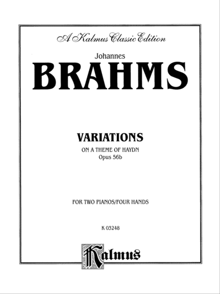 Variations on a Theme of Haydn, Op. 56B (Original) Small Ensemble scores gallery preview page 2