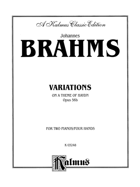 Variations on a Theme of Haydn, Op. 56B (Original)