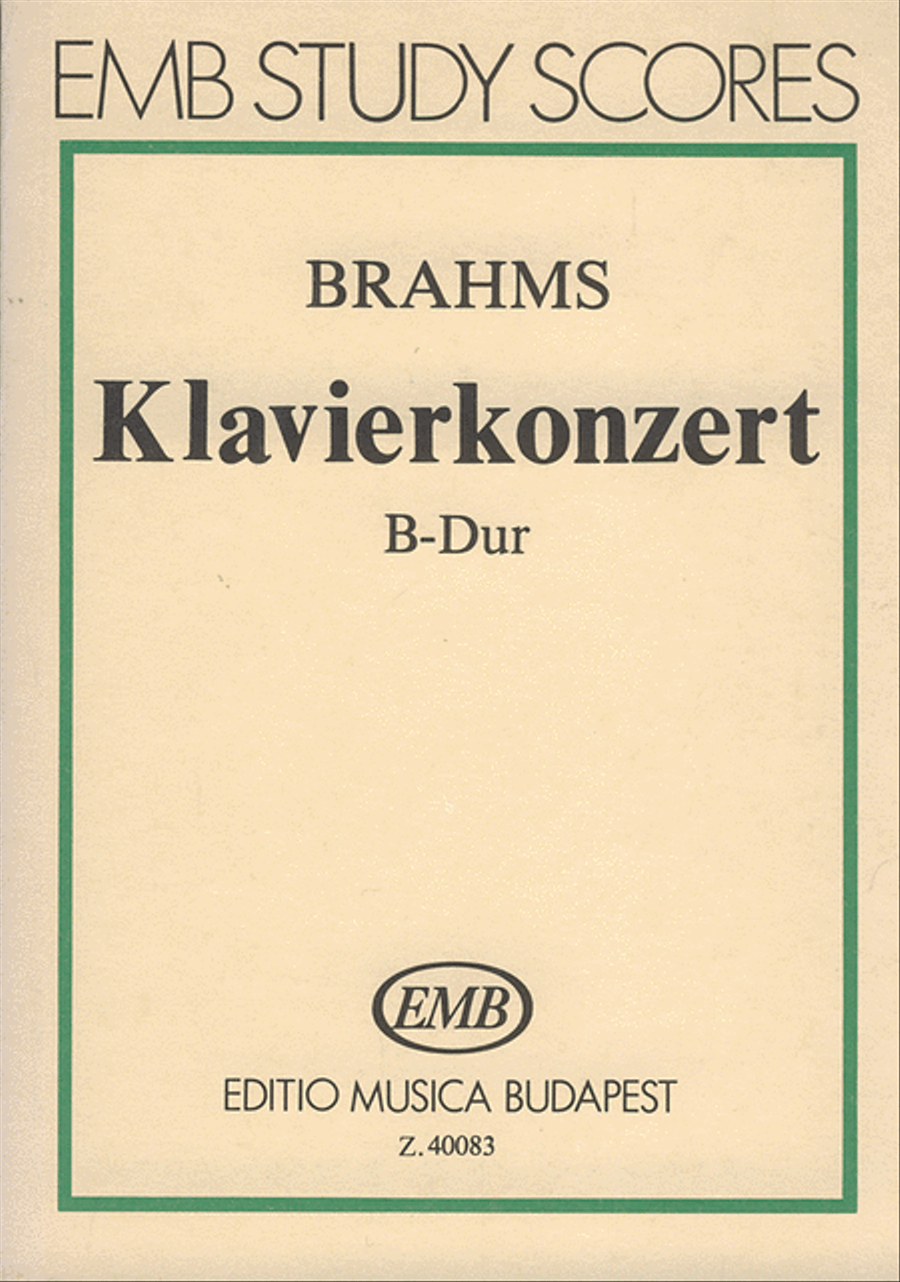 Klavierkonzert B-Dur op. 83 Orchestra scores gallery preview page 1