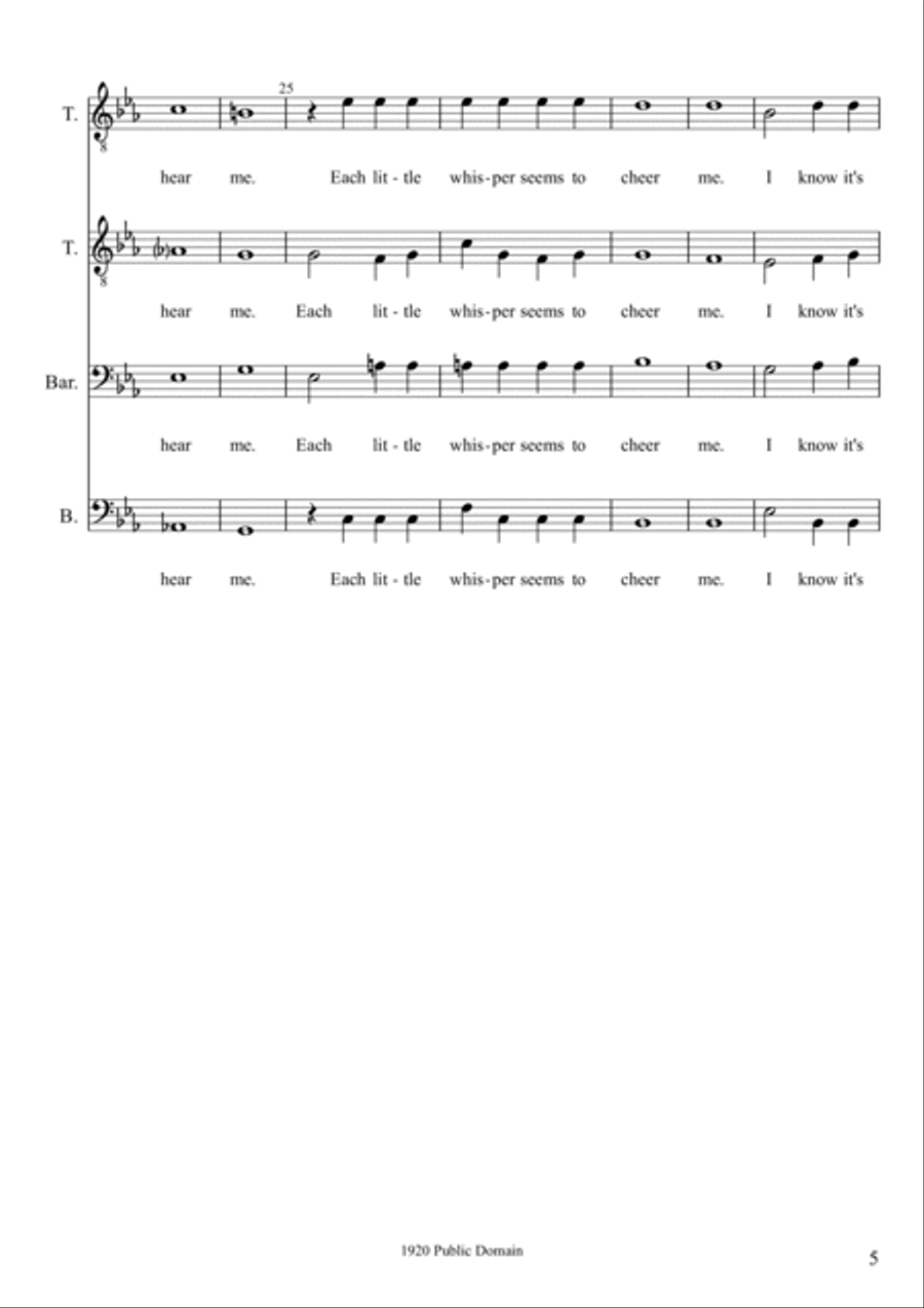 Whispering TTBB scores gallery preview page 5