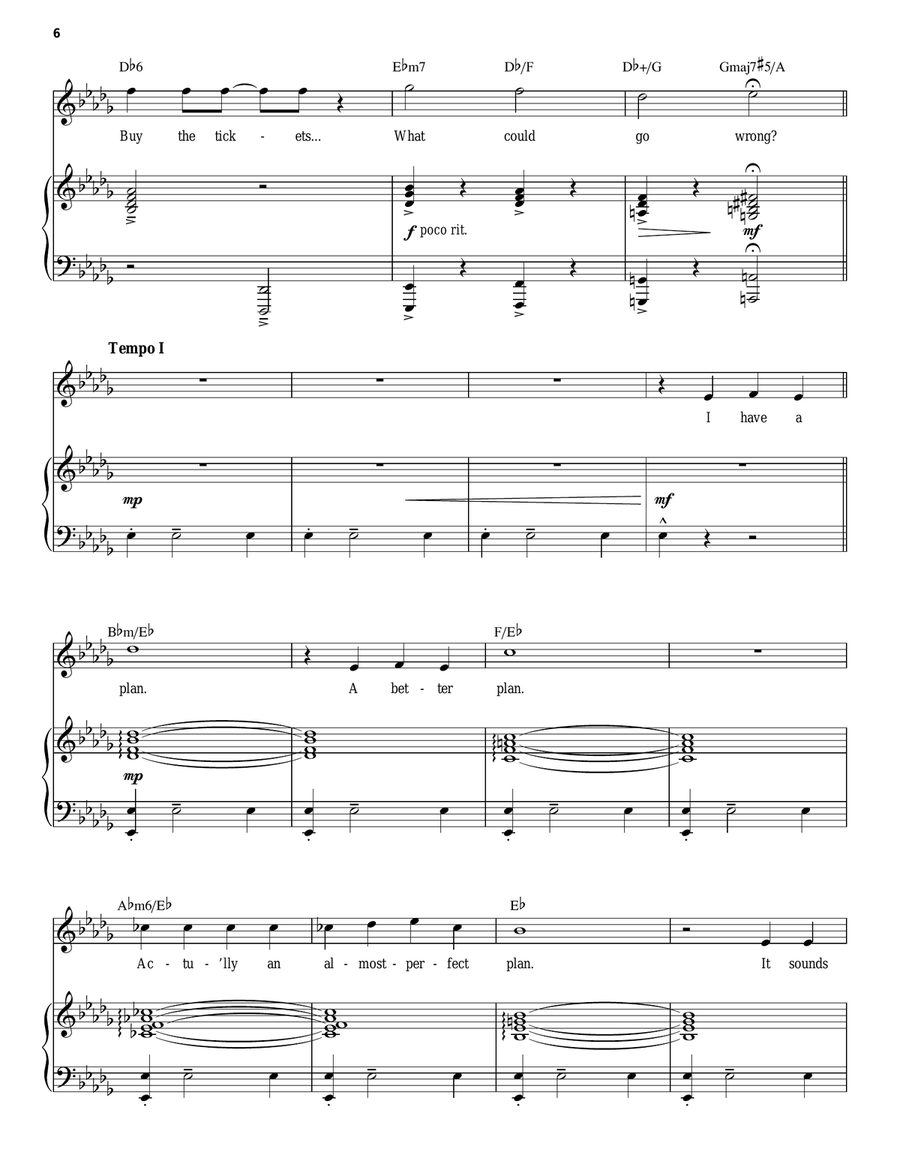 All Hail The Brain / Terminal Illness (from 13: The Musical) Piano, Vocal scores gallery preview page 6