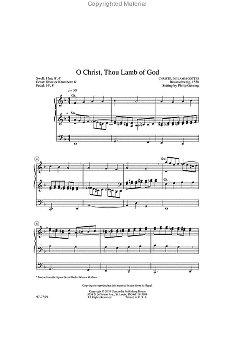 Six Hymn Preludes for Lent and Holy Week image number null