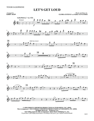 Let's Get Loud: B-flat Tenor Saxophone
