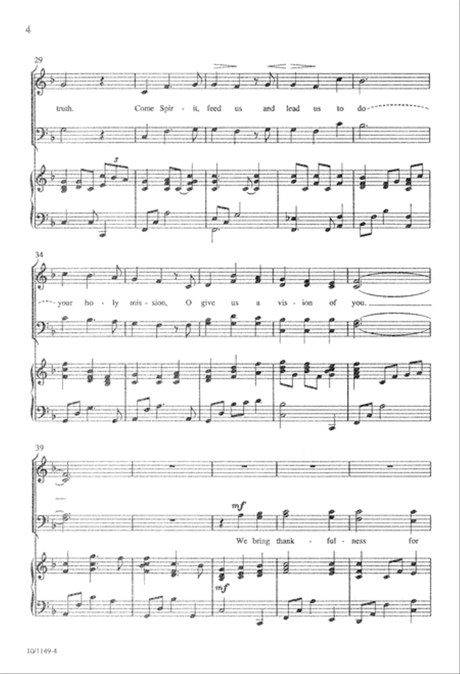 Give Us a Vision 4-Part scores gallery preview page 4