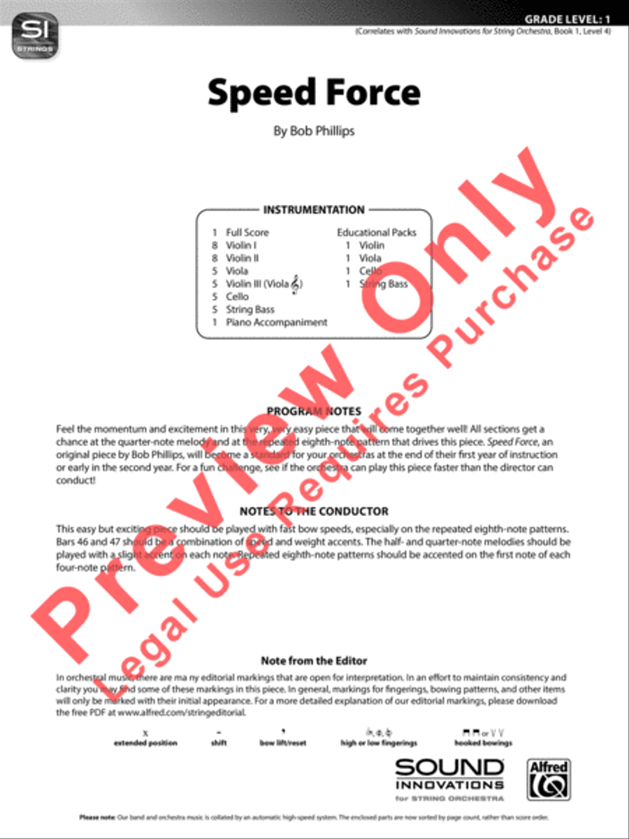 Speed Force String Orchestra scores gallery preview page 2