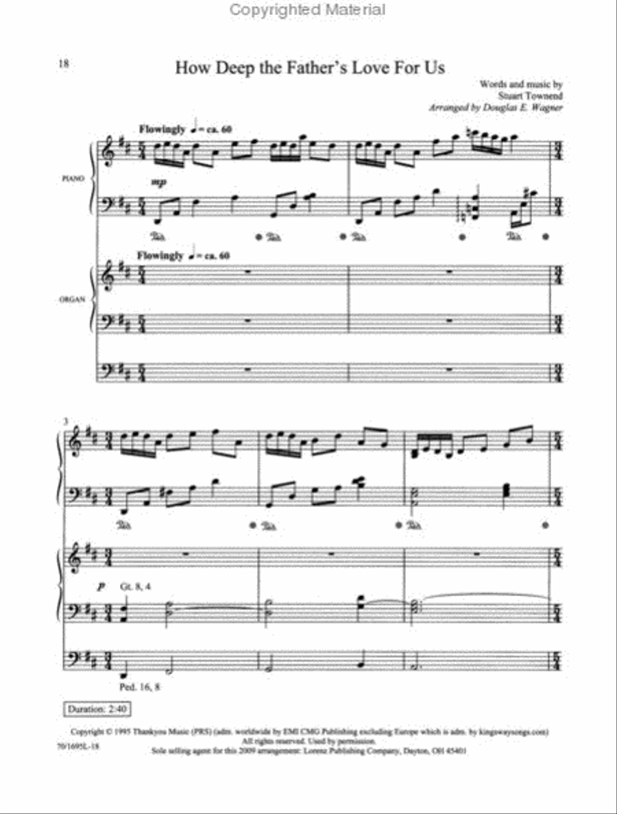 Love So Amazing Love So Amazing Organ scores gallery preview page 4