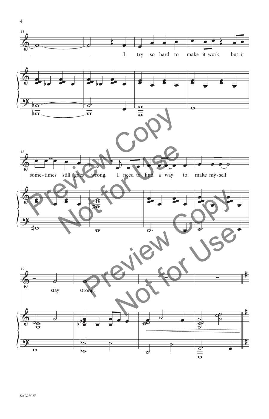 It's All Right Here (SAB) 3-Part scores gallery preview page 5
