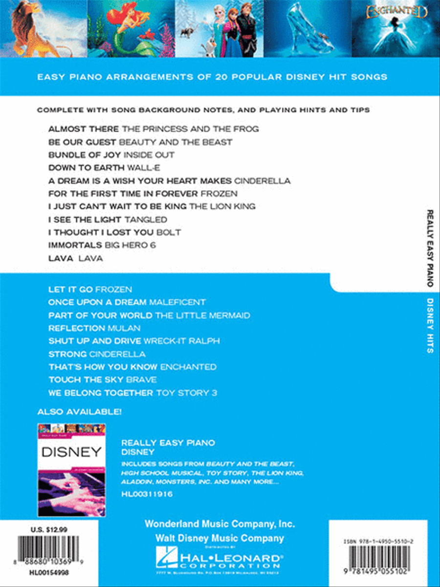 Really Easy Piano – Disney Hits Easy Piano scores gallery preview page 5