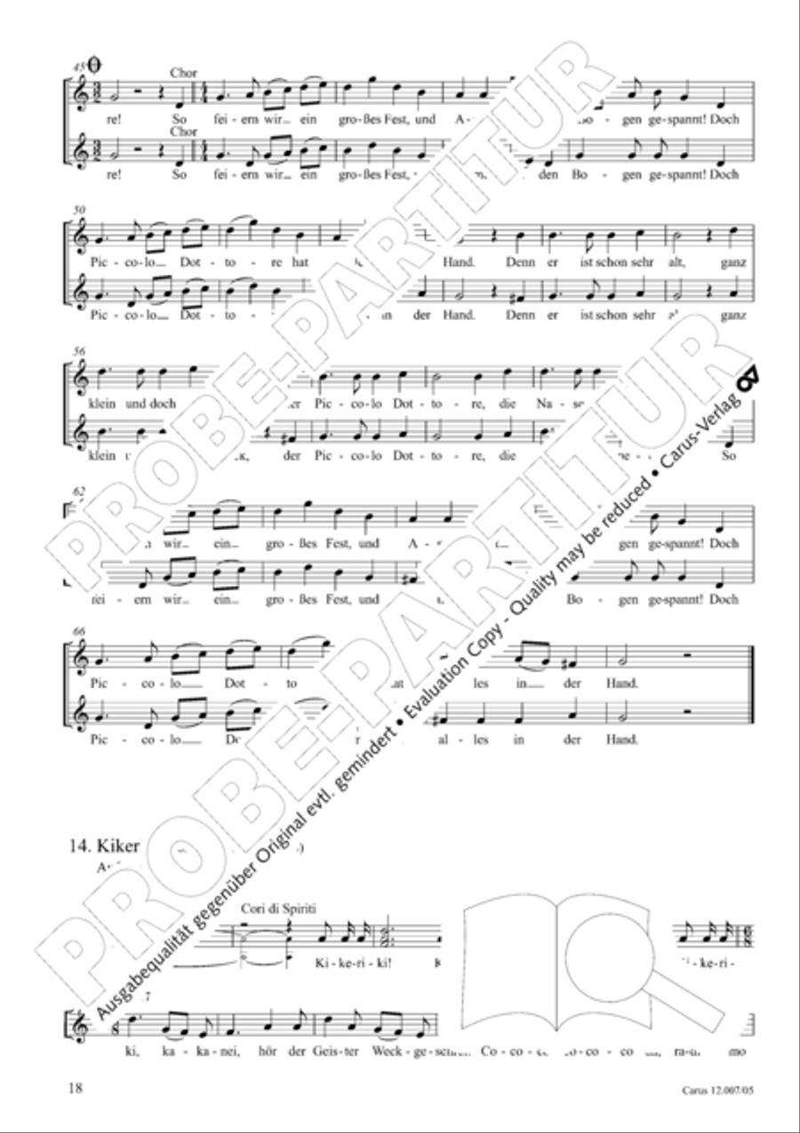 La Piccola Banda Children's Choir scores gallery preview page 19