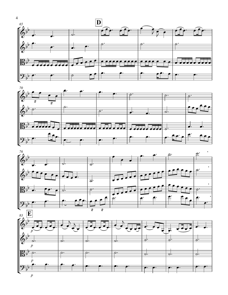 A Thousand Years String Quartet scores gallery preview page 4