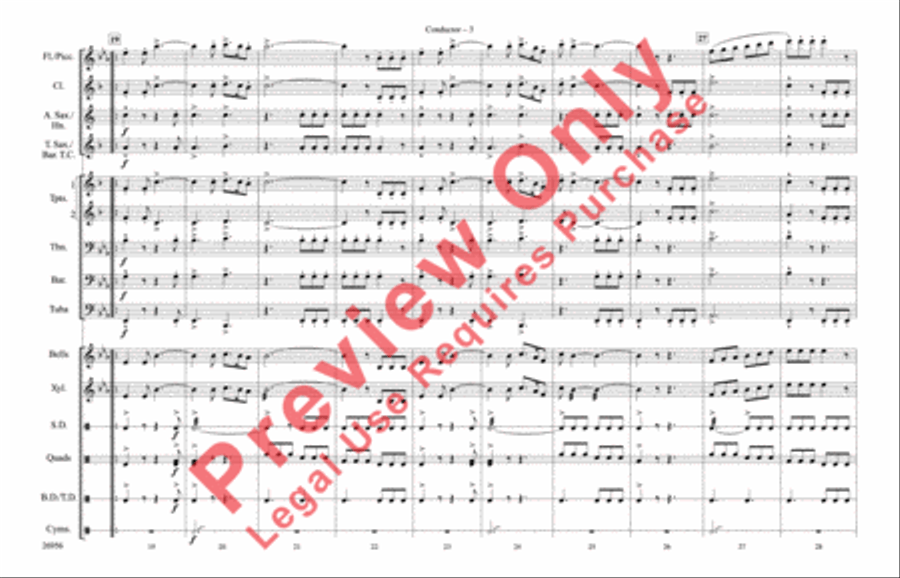 Superman Theme Marching Band scores gallery preview page 4