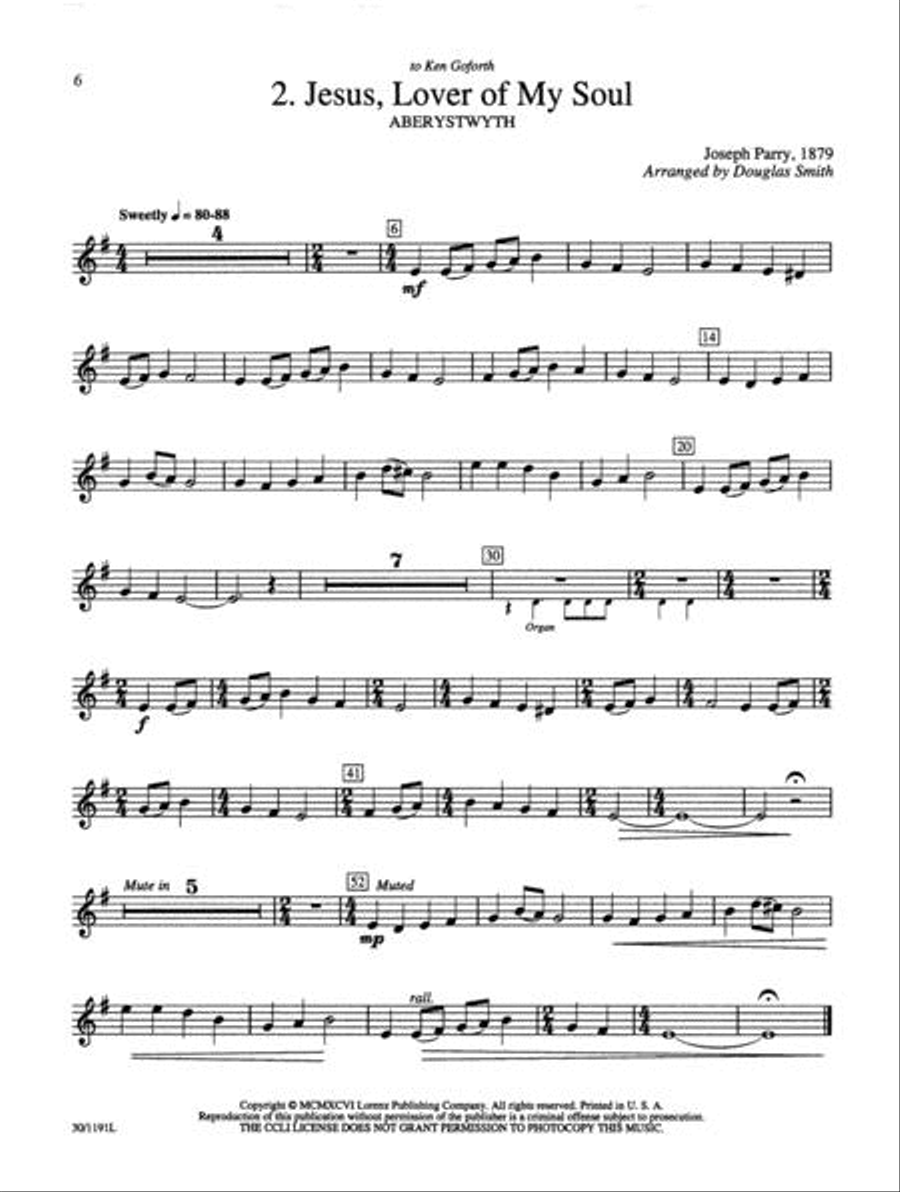 Thine Is the Glory - Trumpet Trumpet scores gallery preview page 6