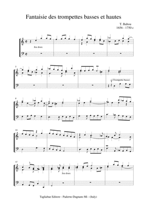 FANTASIE des trompettes basses et hautes - T. Babou - For Organ