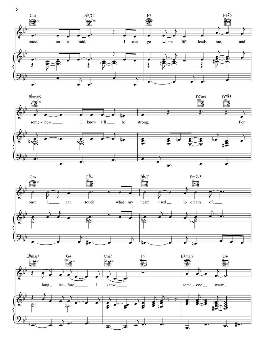 For Once In My Life Piano, Vocal, Guitar scores gallery preview page 2