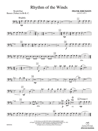 Rhythm of the Winds: (wp) B-flat Tuba B.C.