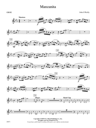 Manzanita: Oboe
