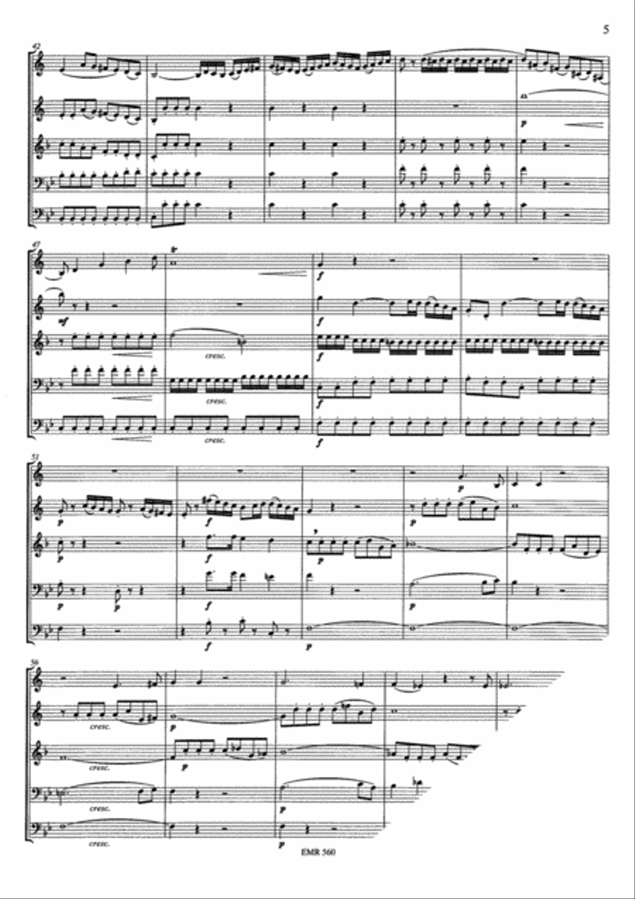 Ach, ich liebte Brass Quintet scores gallery preview page 6
