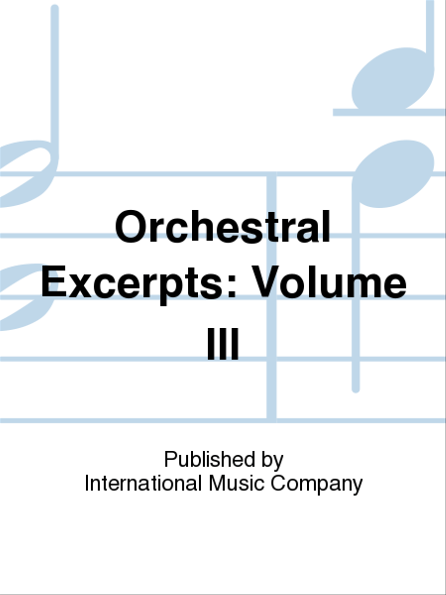 Orchestral Excerpts Horn Solo scores gallery preview page 1