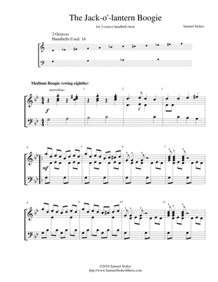 The Jack-o'-lantern Boogie - for 2-octave handbell choir
